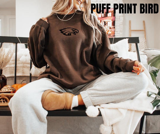 Puff print Bird