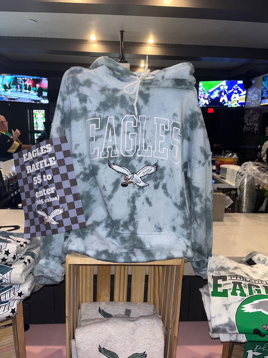 Tie dye birds hoodie