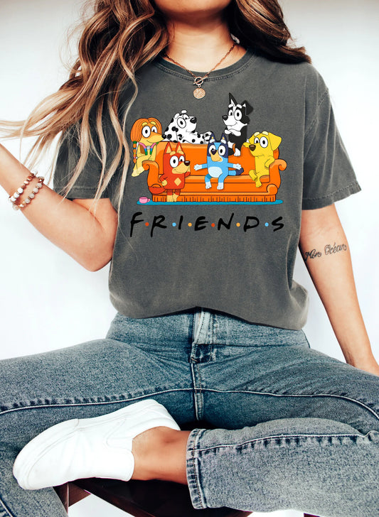 Friends bluey tee (comfort color)