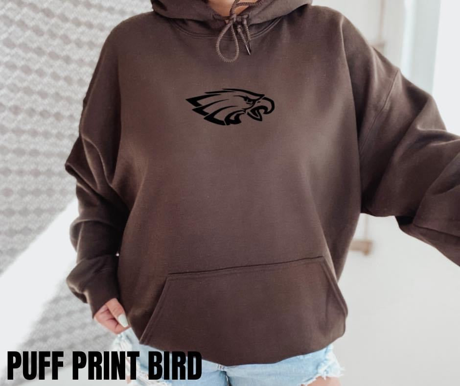 Puff print Bird