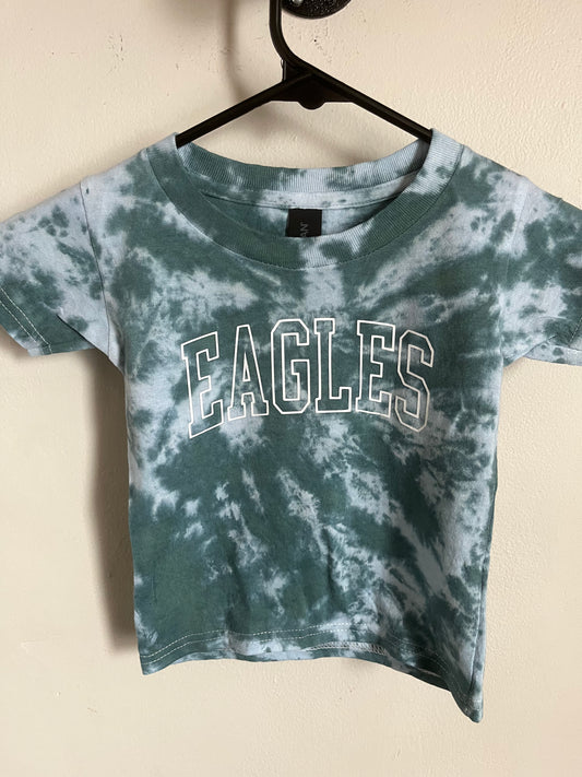Tie dye birds tee