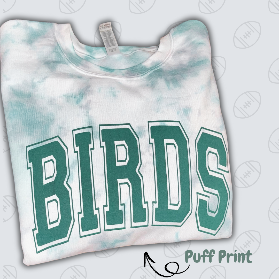 Birds tie dye Crew