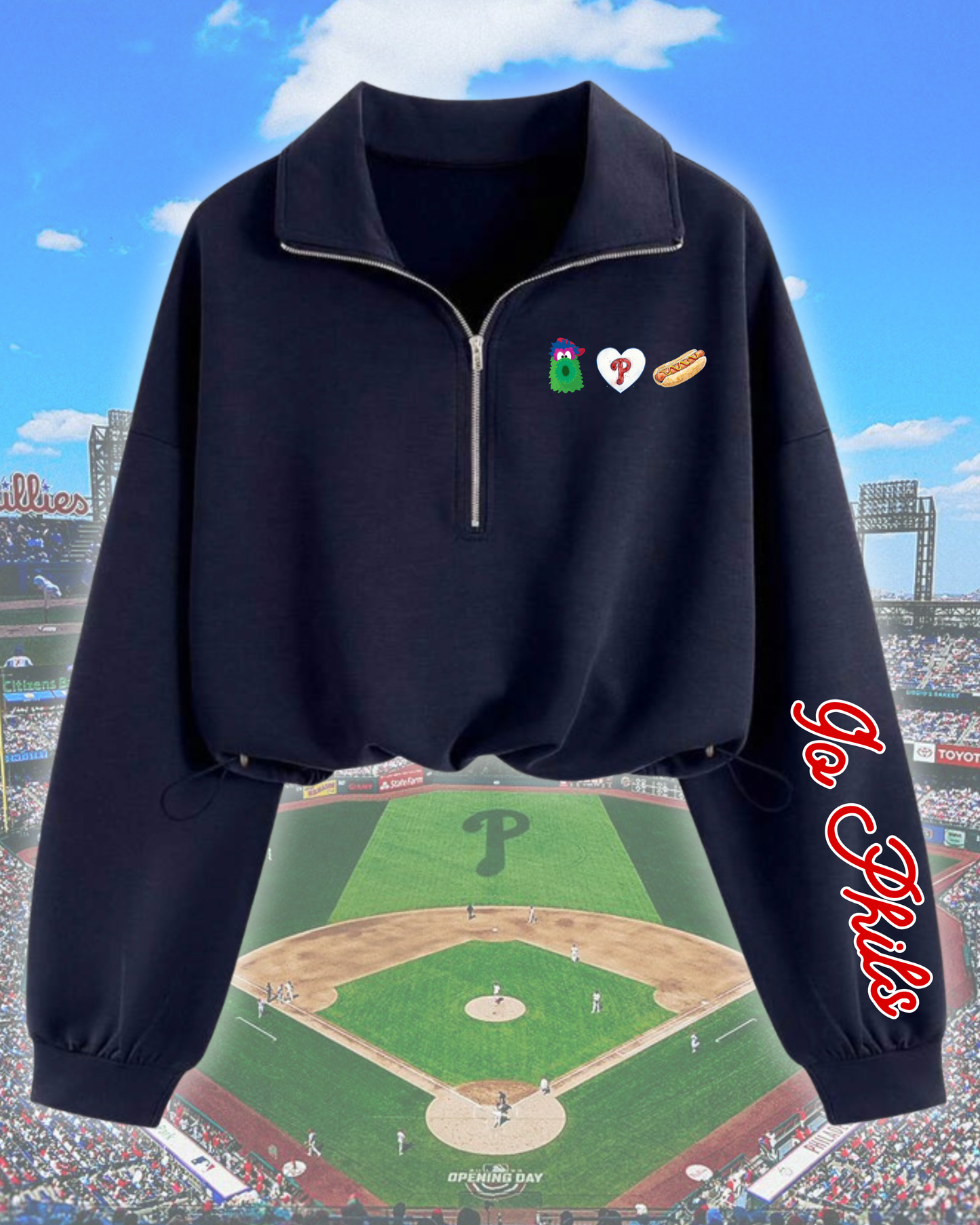 Philly Phan cropped zip
