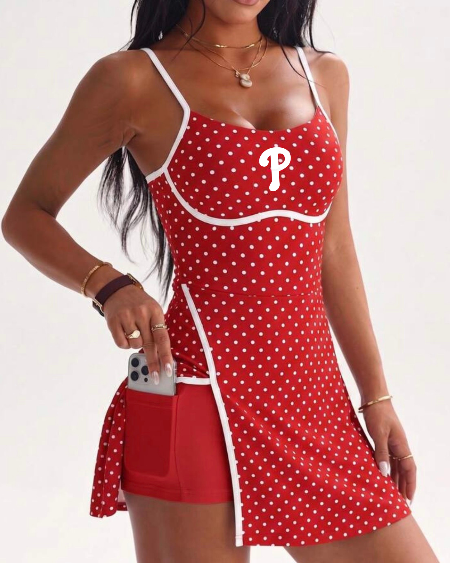 Red polka Philly dress