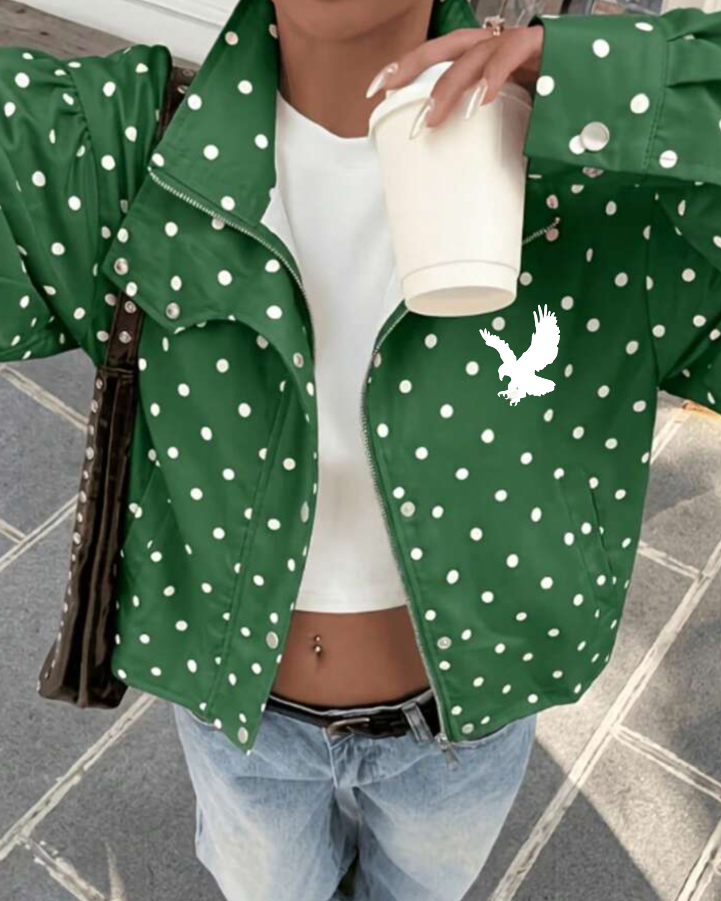 Polka dot Football jacket