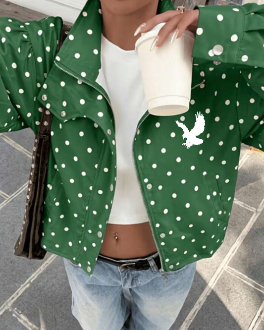 Polka dot Football jacket