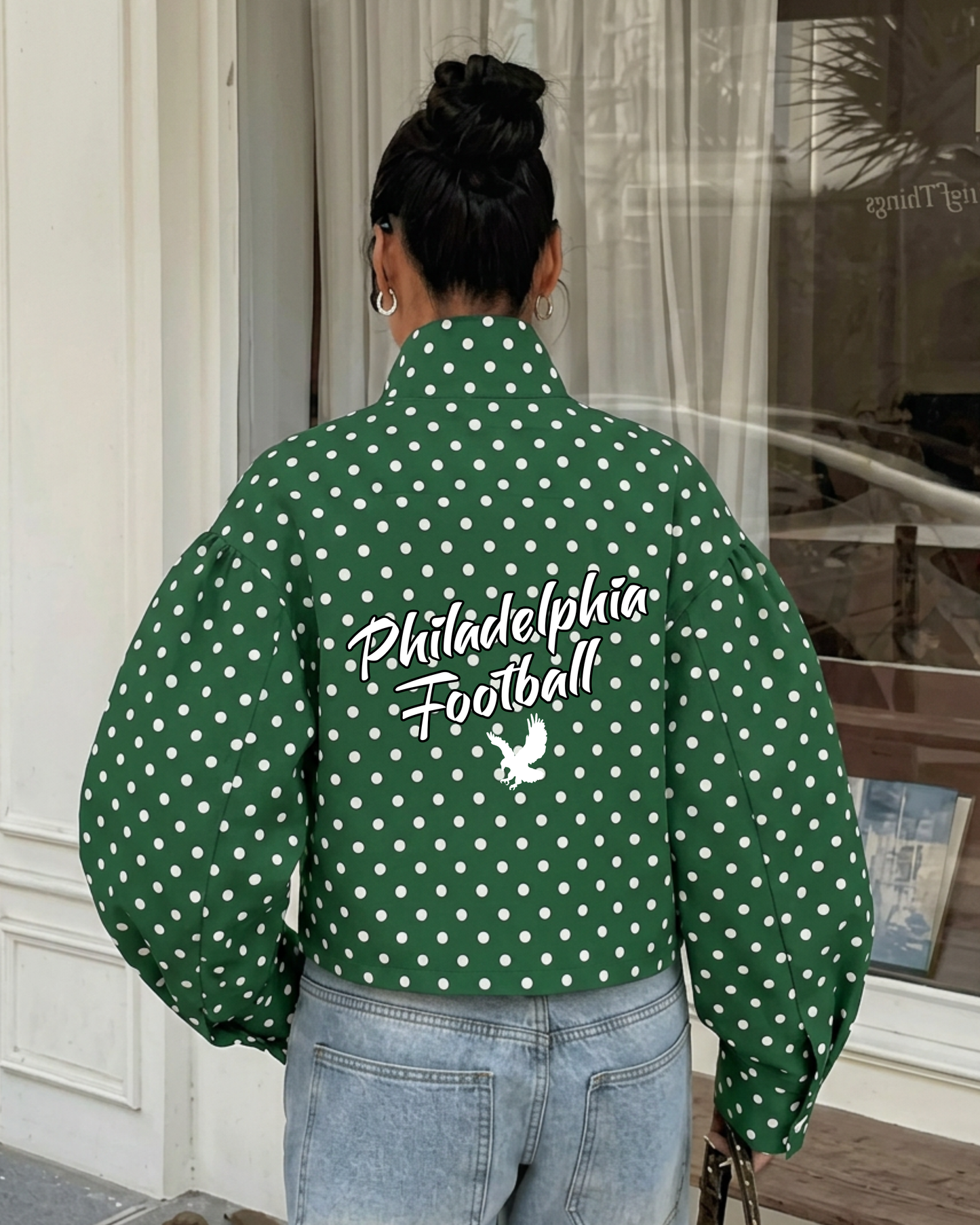 Polka dot Football jacket