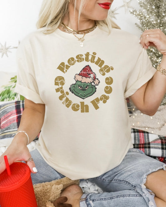 Resting Grinch Face tee