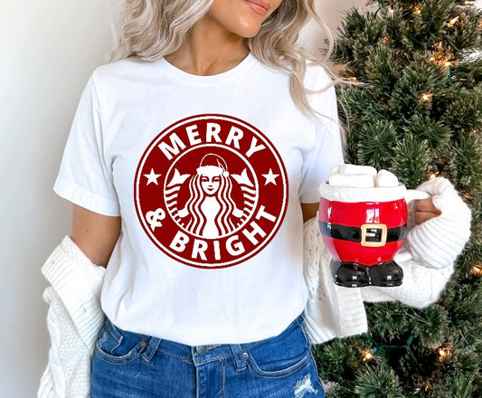Merry & bright tee