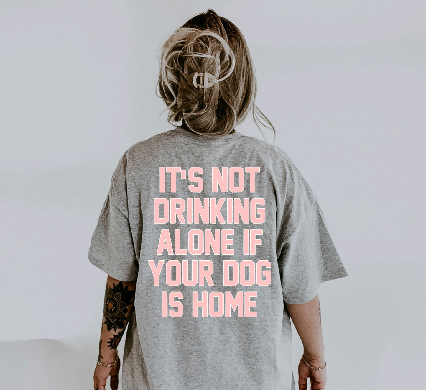Drinking alone with your dog Tee